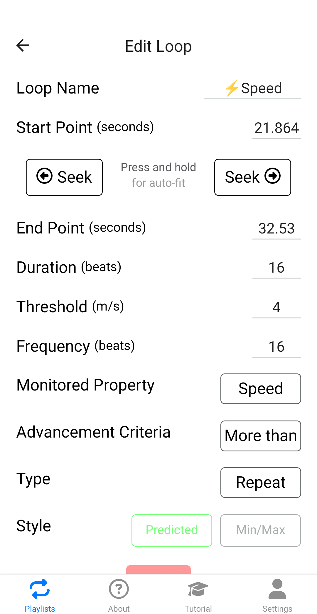 Trigger loops with several sensors