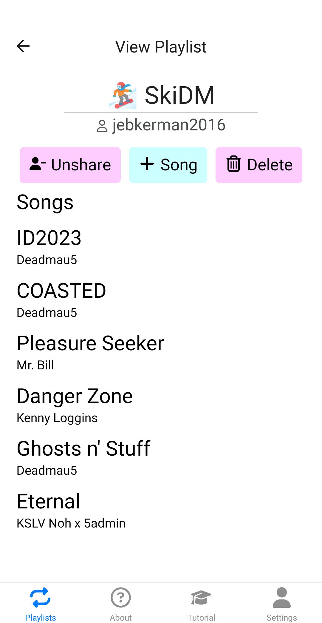 Share mixes with friends