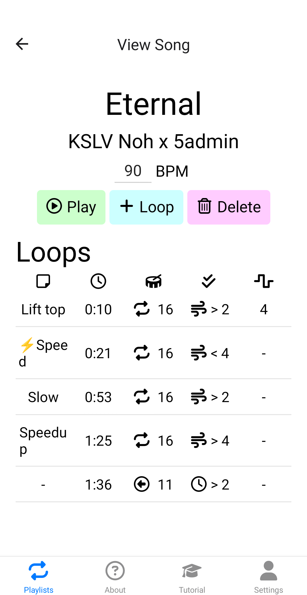 Mix songs based on movements